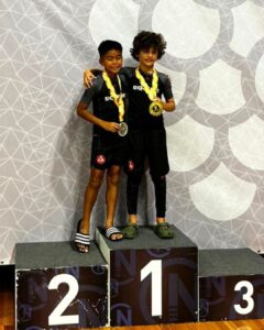 Gracie Barra Headquarters Sydney kids No Gi podium Brazilian Jiu-Jitsu competition