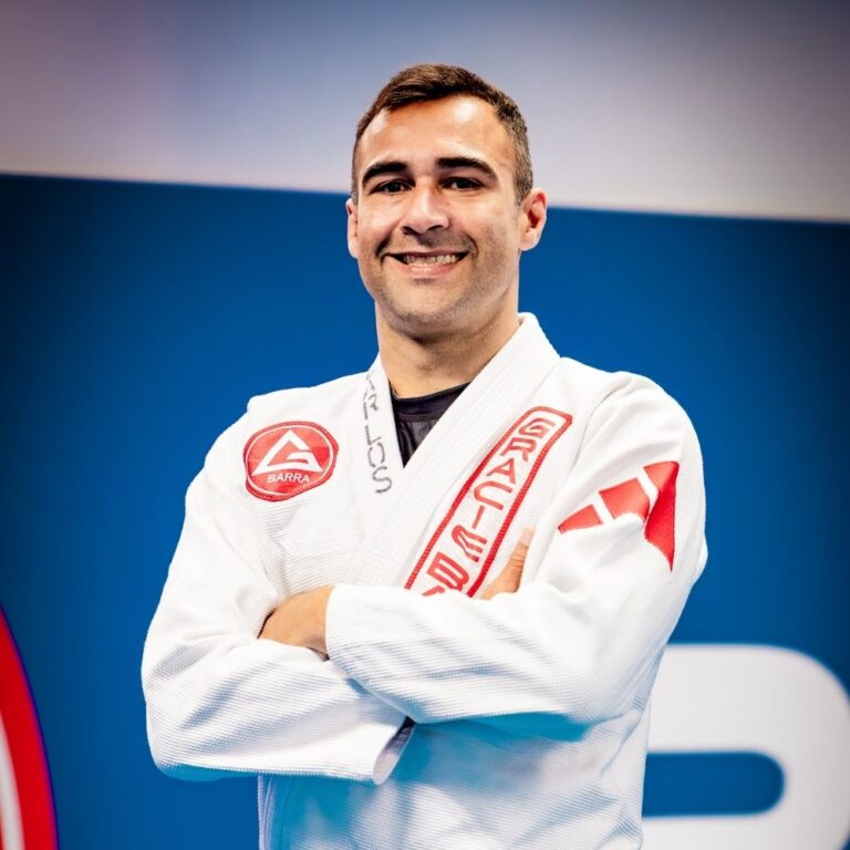 Professor Carlos Schiezaro, Second-Degree Black Belt and multiple-time NSWBJJF Champion, teaching Brazilian Jiu-Jitsu at Gracie Barra Artarmon.