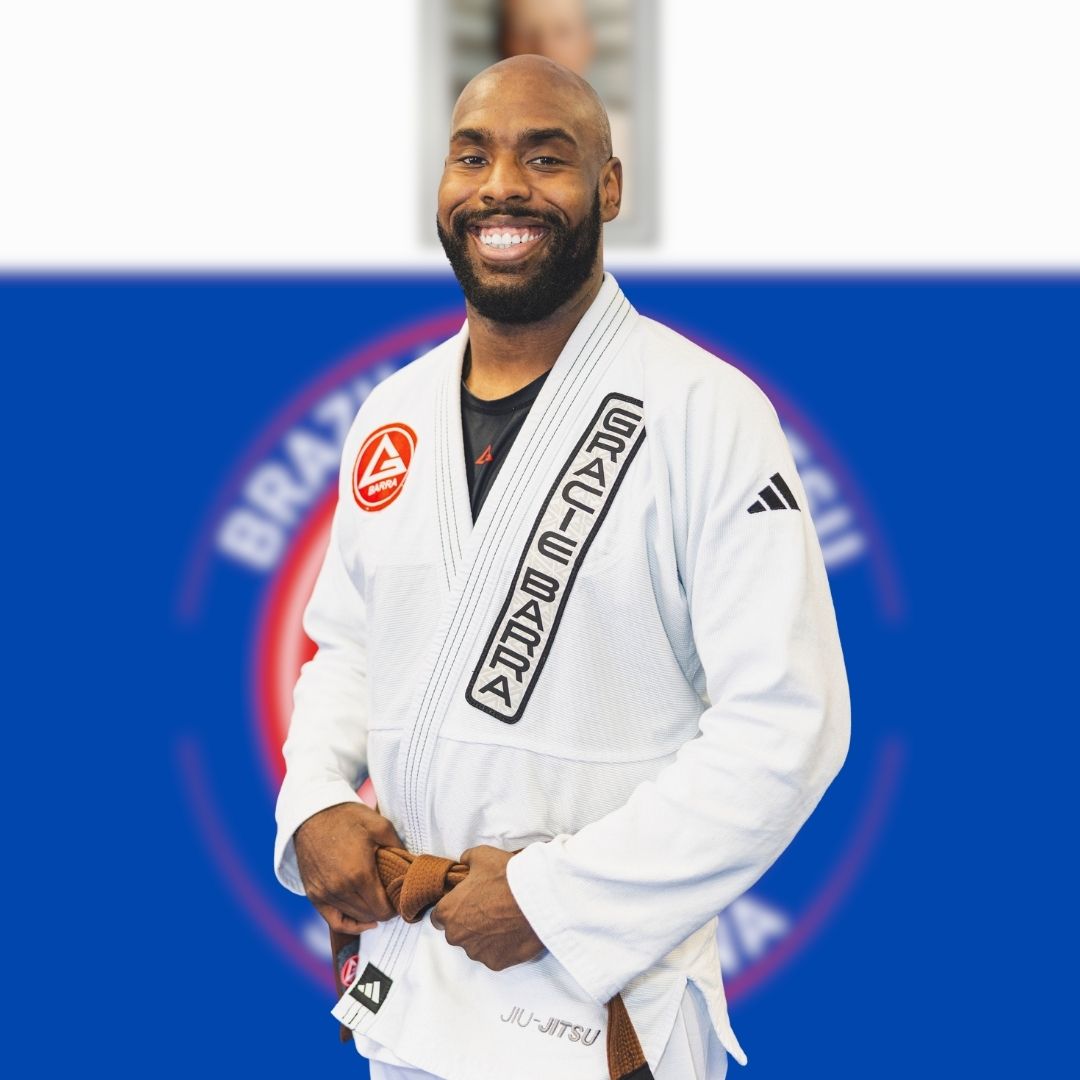 Coach Clifton Barney, ICP certified instructor and brown belt at Gracie Barra Stafford.